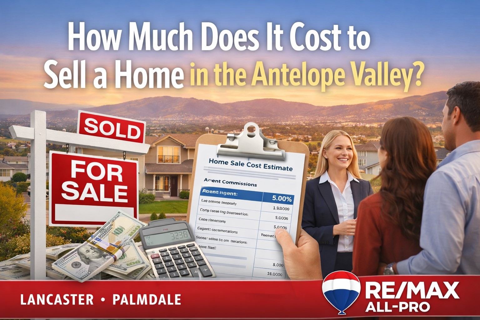 How Much Does It Cost to Sell a Home in the Antelope Valley? | Cost to sell a home Antelope Valley