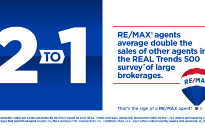 RE/MAX Agents Outproduce The Competition 2:1